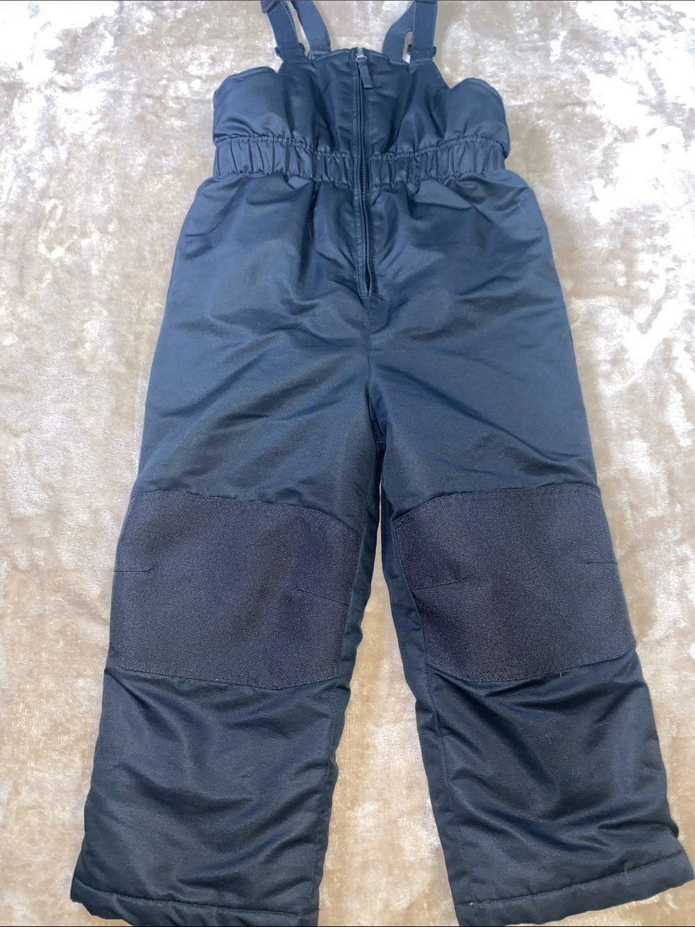 healthtex Black Kids Snow Overalls with Adjustable Straps